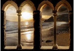 Selbstklebende Tapete 'Schloss am Strand'