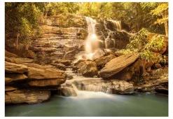 Selbstklebende Tapete 'Sunny Waterfall'