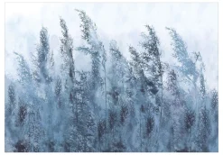 Selbstklebende Tapete 'Tall Grasses - Grey'