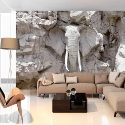 Selbstklebende Tapete 'The Elephant Wall'