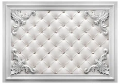 Selbstklebende Tapete 'White Opulence'