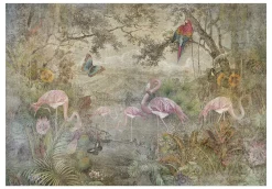 Selbstklebende Tapete 'Wild Fauna and Flora'