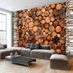 Selbstklebende Tapete 'Wooden Gate'