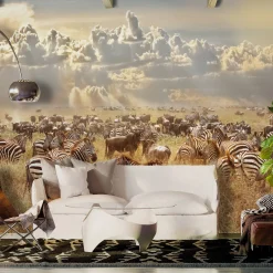 Selbstklebende Tapete 'Zebra Land'