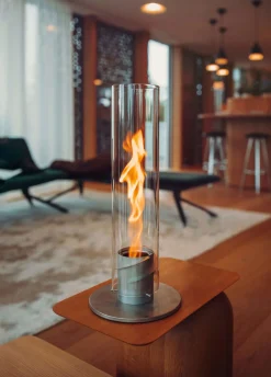 SPIN 120 Tischfeuer grau | Outdoor & Indoor