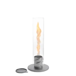 SPIN 90 Tischfeuer grau | Outdoor & Indoor