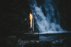 SPIN 1200 Tischfeuer grau | Outdoor & Indoor