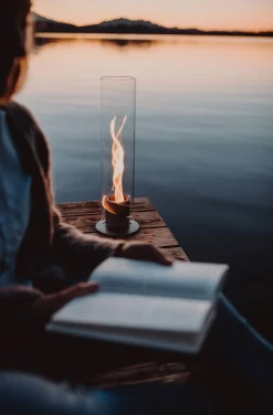 SPIN 90 Tischfeuer schwarz | Outdoor & Indoor