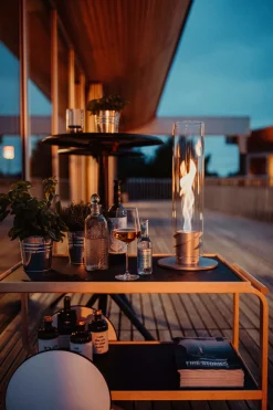 SPIN 90 Tischfeuer schwarz | Outdoor & Indoor
