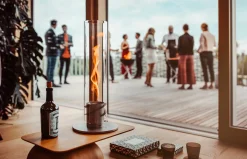SPIN 120 Tischfeuer schwarz | Outdoor & Indoor