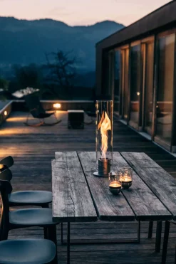 SPIN 120 Tischfeuer schwarz | Outdoor & Indoor