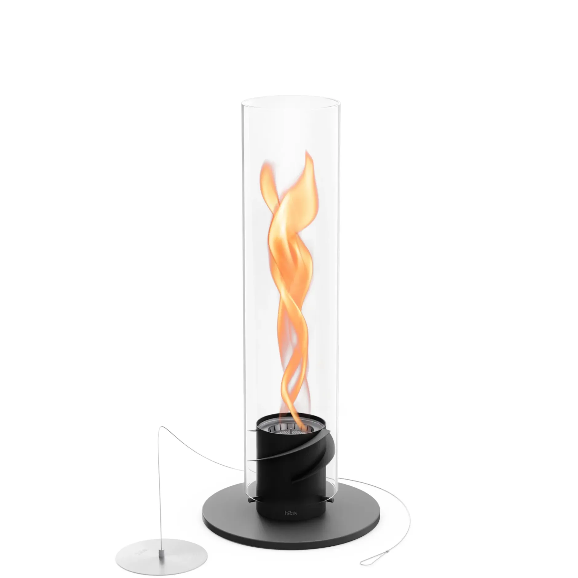 SPIN 1200 Tischfeuer schwarz | Outdoor & Indoor