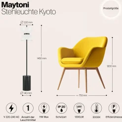 Stehlampe 'Kyoto'