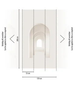 Tapete 'Archway Light' 159x280cm
