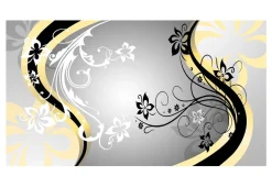 Tapete 'Art - flowers (yellow)'