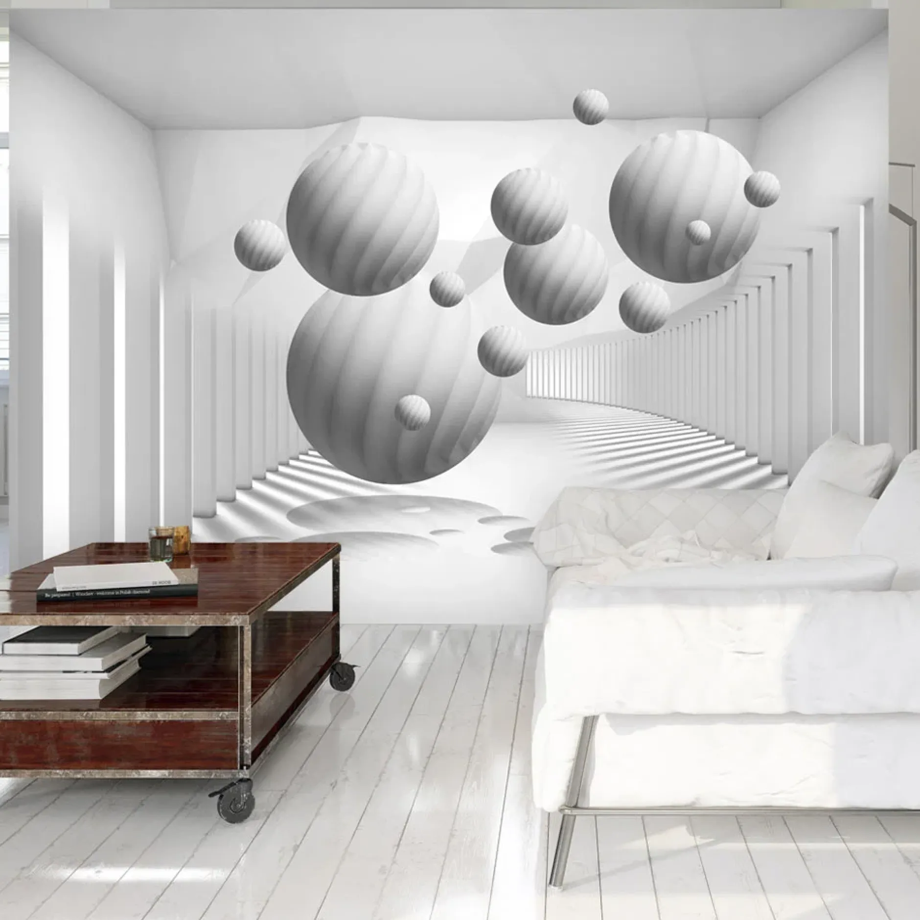 Tapete 'Balls in White'