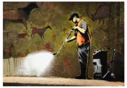 Tapete 'Banksy's Art of the Stone Age'