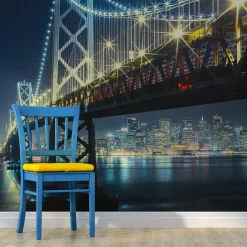 Tapete 'Bay Bridge at night'