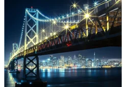 Tapete 'Bay Bridge at night'