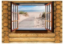 Tapete 'Beach outside the window'