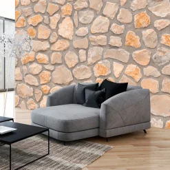 Tapete 'Beige Masonry'