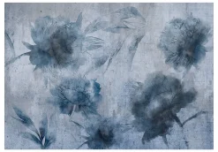 Tapete 'Blue Peonies'