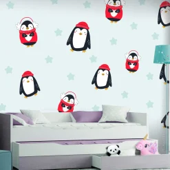 Tapete 'Brawling Penguins'