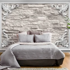 Tapete 'Brick in the Frame (Beige)'