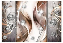 Tapete 'Brown and Diamonds'