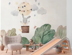 Tapete 'Bunny Balloon' 371x280cm