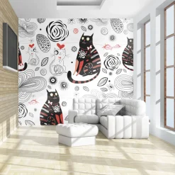 Tapete 'Cats in love'