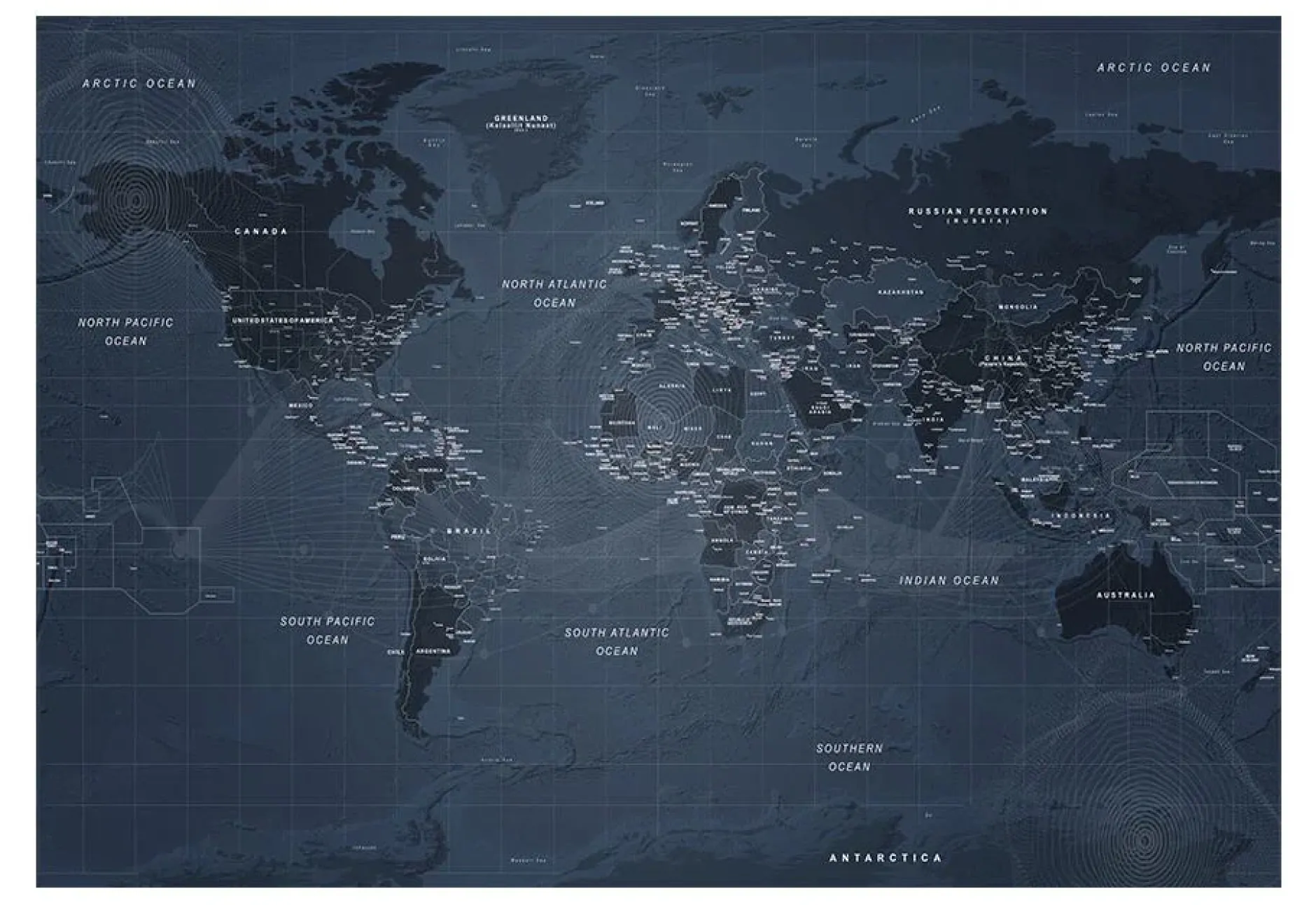Tapete 'Cobalt World'