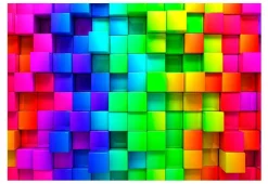 Tapete 'Colourful Cubes'