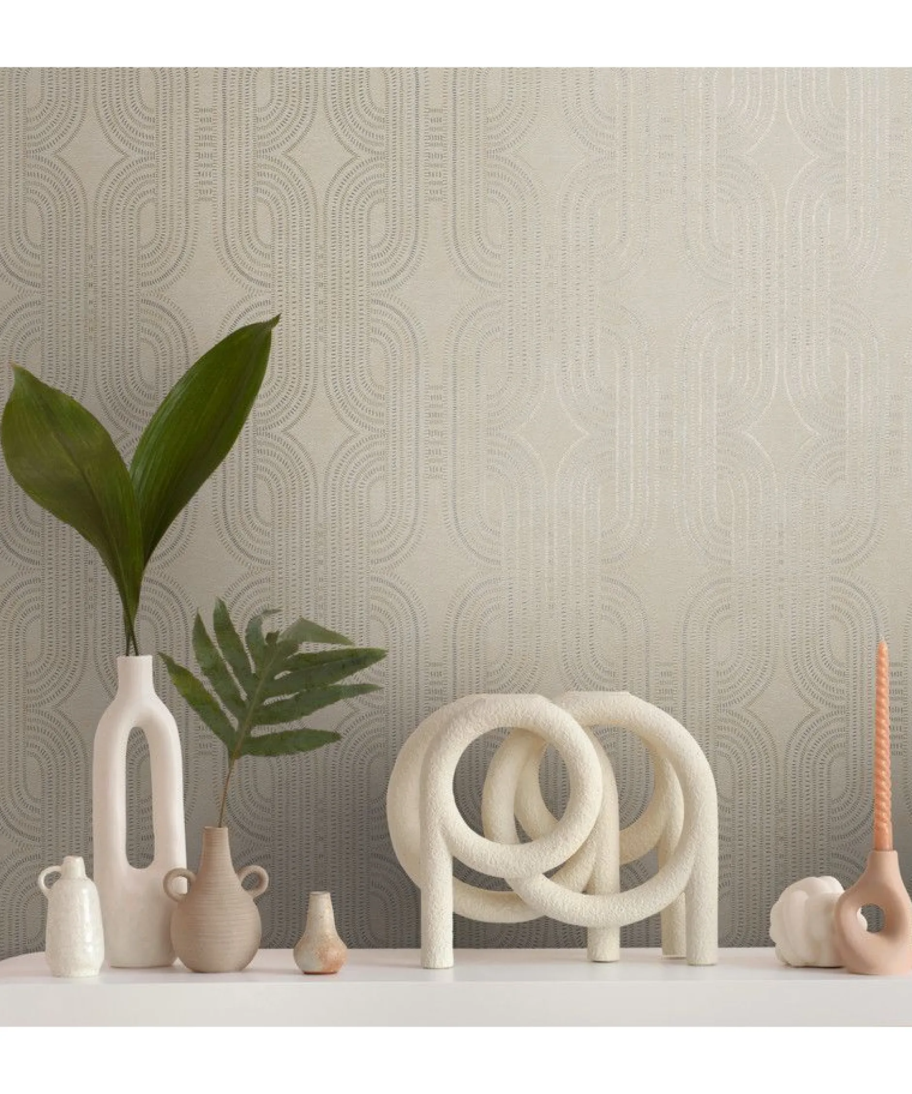 Tapete 'Curved Shapes' 53x1005cm