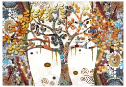 Tapete 'Decorated Tree'