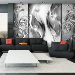 Tapete 'Diamonds in Silver'