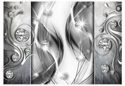 Tapete 'Diamonds in Silver'