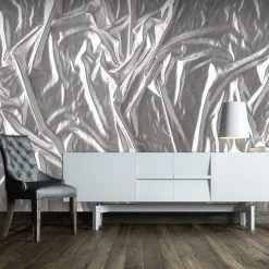 Tapete 'Edles Silber'