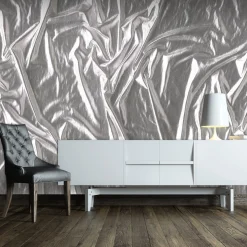 Tapete 'Edles Silber'