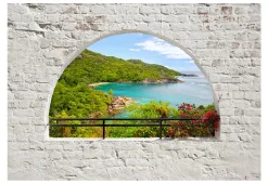 Tapete 'Fenster zum Paradies'