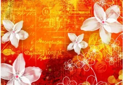Tapete 'Floral notes II'