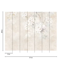 Tapete 'Floral Whisper' 371x280cm