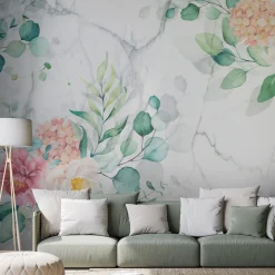 Tapete 'Flowery Marble'