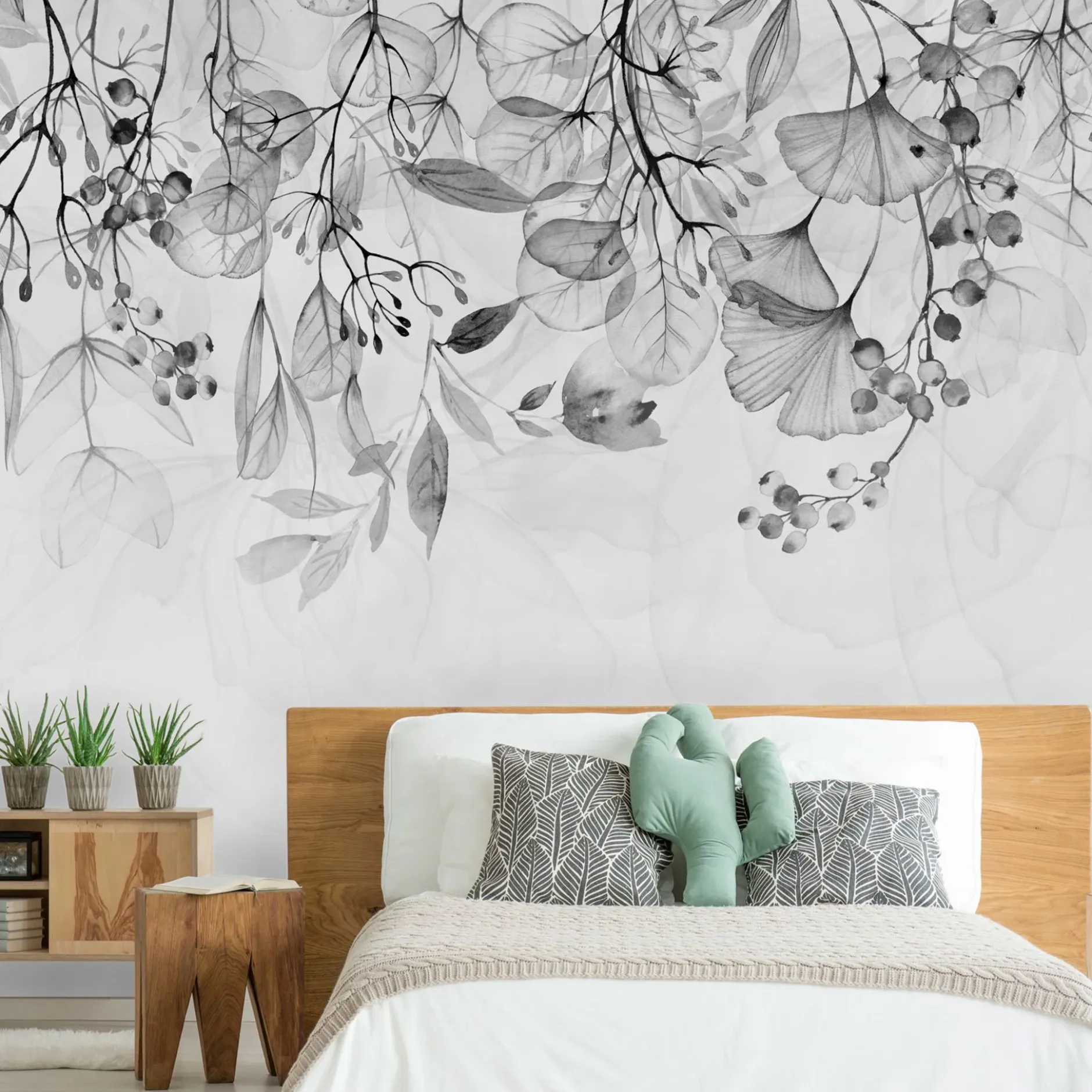 Tapete 'Foggy Nature - Grey'