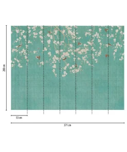 Tapete 'Gentle Bloom' 371x280cm