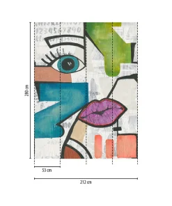 Tapete 'Geo Fusion' 212x280cm