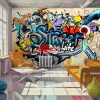 Tapete 'Graffiti Composition'
