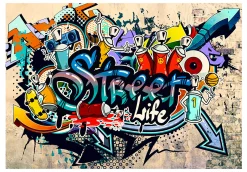 Tapete 'Graffiti Composition'