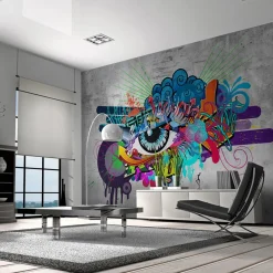 Tapete 'Graffiti eye'