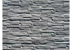 Tapete 'Graues Natursteinmauerwerk'
